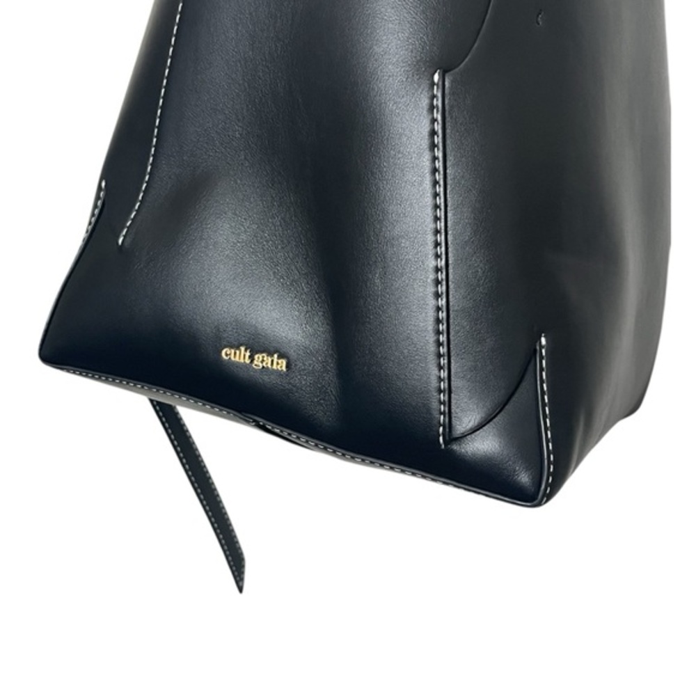 Cult Gaia Simona Bag Women’s‎ Black Leather Shoulder Purse Modern - Picture 12 of 15